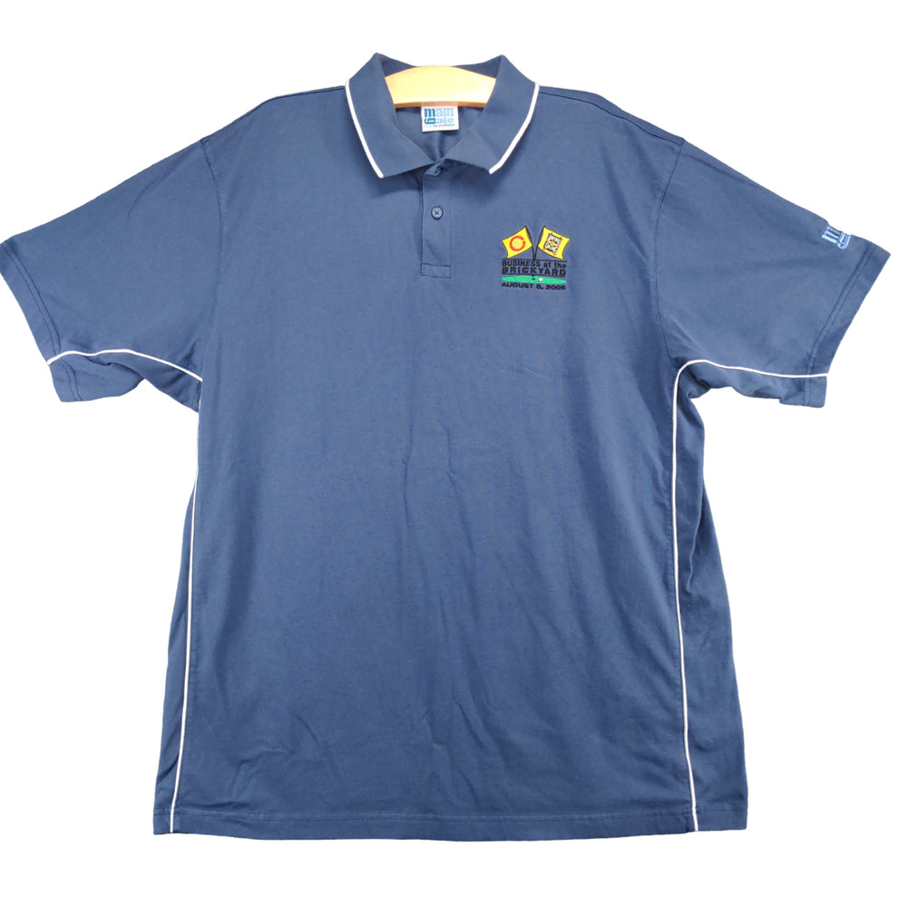 Main Gate Men's Business at The Brickyard Polo Shirt Blue XL Short Sleeve 2005